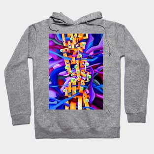 Abstract Multicolored Geometrical Artwork Hoodie